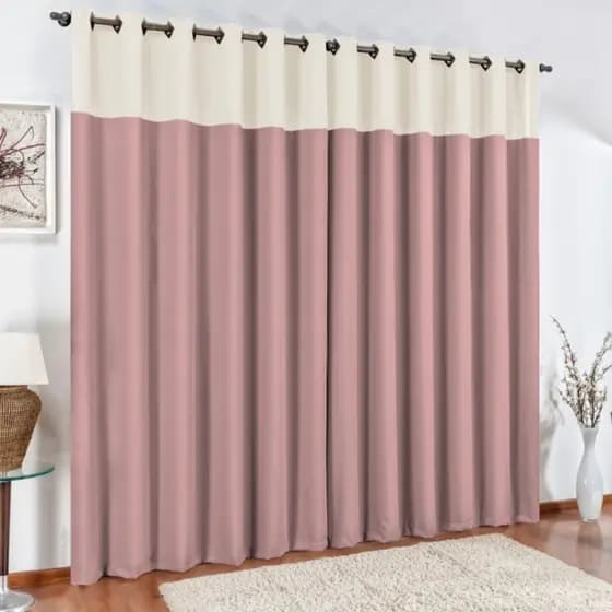 Cortina Oxford Bicolor De Sala/quarto 270x250