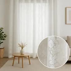 Cortina de Renda Serena 2,70 x 1,70 Rendada