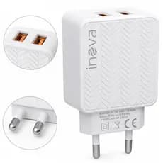 Carregador de Parede Turbo 2 USB 3.1A Bivolt com Auto ID Inova