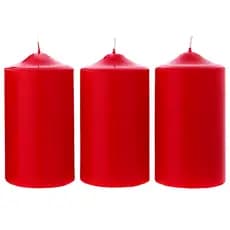 Velas Finas Decorativas Vermelhas Natalinas Festas São Domingos