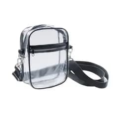 Shoulder bag transparente, bolsa de ombro, lateral tira colo