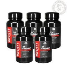 Kit 5x Pomada Modeladora em Pó Infinity Looks Hair For Men Fox 10g Volume Textura e Fixação Profiss.