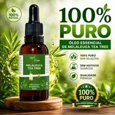 Kit 3 Óleo Essencial Melaleuca Tea Tree Puro 30ml - Acne Pele Cabelo Unha Aromaterapia Candidíase