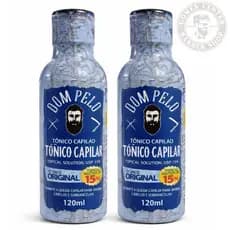 2 Tônico Capilar Dom Pelo ORIGINAL 120ml - Previne a Queda Capilar Para Barbas Cabelos e Sobrancelha