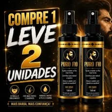 Kit 2x Tônico Capilar Antiqueda 120ml Serum de Crescimento Puro Fio - Cabelo Barba Sobrancelha