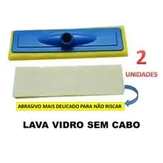 RODO LIMPA LAVA VIDRO KIT C/2 UNIDADES SEM CABO