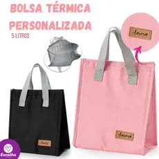 Bolsa Térmica 5 Litros Personalizada c/ Nome, Logo ou Frase