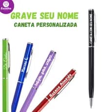 Caneta Metal PERSONALIZADA com Nome, Logo ou Frase