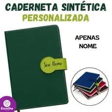 Caderneta Sintética Personalizada c/ Nome - ENVIO IMEDIATO