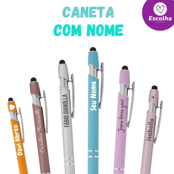 Caneta Metal Touch PERSONALIZADA com nome ou logotipo