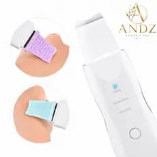 Espátula Ultrassônica Limpeza Facial Removedor de Cravos Peeling Esfoliante Facial