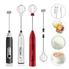 Mini Mixer/ Elétrico Recarregavel misturador Batedor de Ovos / Café / Leite- Usb Portátil Branco