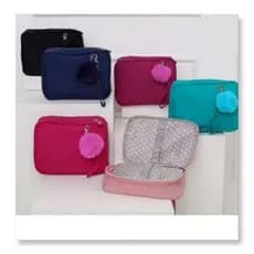 Estojo Organizador Escolar Grande Jumbo Masculino Feminino Box Liso Divisórias Elásticos Bolsinha-Pronto Entrega