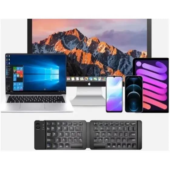 Mini Teclado Dobrável Sem Fio Bluetooth Portátil Universal Para Celular Tablet iPad Notebook Smartphone Altíssima Qualid