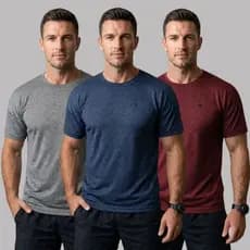Kit 3 Camisetas Dry Fit Masculina Treino Academia Corrida Esportes Casual Leve
