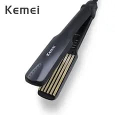 Kemei Professional Carregar Cabelo Ondulado Turmalina Cerâmica Enrolador De Ferro Crimpador De Milho Placa Perm Splint Hair Styling Tools
