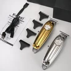 Aparador De Cabelo Kemei KM-1973 Sem Fio USB Profissional Recarregável Clipper 0mm Linha De Corte Corpo Metálico
