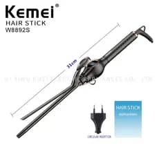 Kemei W8892S Profissional 9mm Ferro De Frisar Waver Pêra Cone De Flor De Cerâmica Rolo De Varinha Salão De Beleza Modeladores De Cabelo