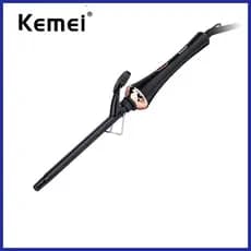 Kemei Professional Hair Curler Ferro De Frisar Com Turmalina Extra Longa Ferramenta De Estilo De Ondulação Rápida De Cabelo De Cerâmica Dupla