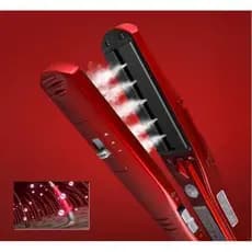 Alisador De Cabelo Kemei Cerâmico A Vapor De Ferro Plano Alisamento Por