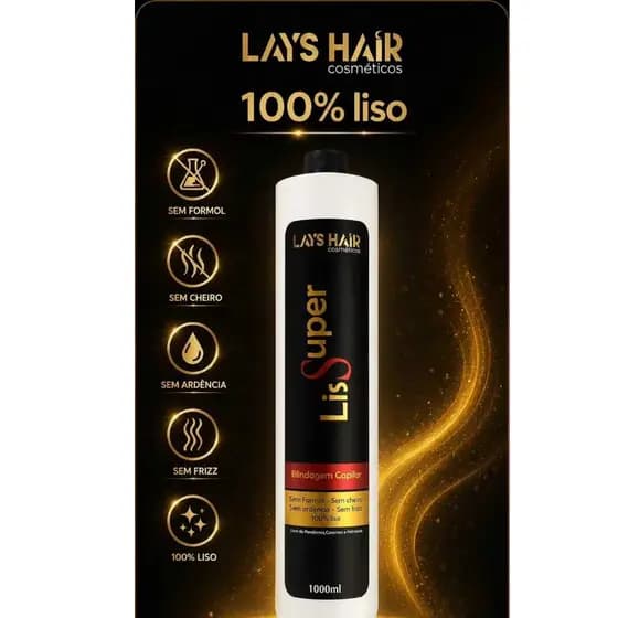 Progressiva Superliss Blindagem selante - Lays Hair 1 litro Sem formol