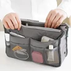 Bolsa Maquiagem Estojo Escolar Necessaire Quadrada Organizador Para Viagem Impermeavel Com Grande Capacidade-luna_hyq