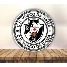 Painel de Festa Redondo Em Tecido Sublimado Tema Vasco