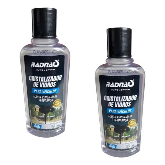 2x Cristalizador Parabrisa Vidro Viseira Capacete Box Radnaq
