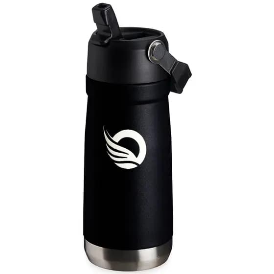 Garrafa Térmica 550ml ONBAG Com Tampa Antivazamento e Canudo Embutido Flexível Segura Quente e Frio por muito mais Tempo