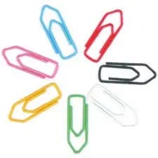 Clips Colorido em Metal 2/0 - 3/0 - Organizador, Prendedor de Papel, Decoração Bacchi