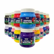 Tinta Guache 250ml Varias Cores Pote Grande de Tempera Guache