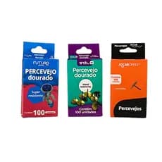 Percevejo Tachinha Latonado Dourado 100 unidades Jocar Onda Futuro