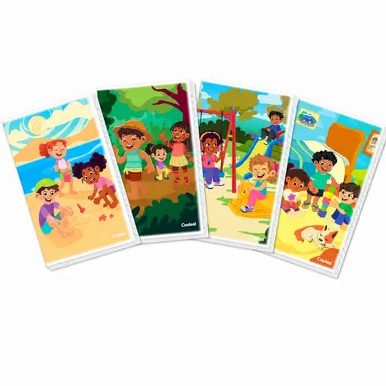 Caderno Brochurão Brochura 60, 80 e 96 Folhas Universitário 200 x 275mm Capa Flexivel