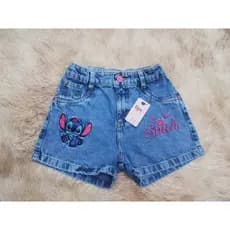 shorts, Stitch verão, blogueira. personagem, infantil angel. Lilo Stitch.