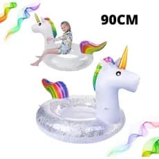 Boia Bote Inflável Cisne Unicórnio Crocodilo Jacaré Grande Gigante Piscina 90cm/pronta entrega Infantíl Para Piscina Natação Crianças Argola Flutuante