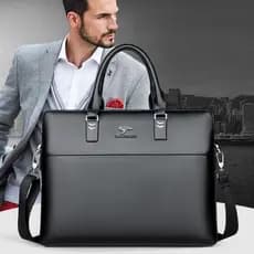 Pasta Maleta Executiva Couro Masculina Notebook / Bolsa De Couro Bolsa De Computador De Negócios
