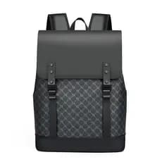 Mochila de couro para homens Bolsa de computador de negócios de grande capacidade