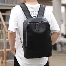 Mochila masculina impermeável de grande capacidade xadrez Casual mochila de estudante