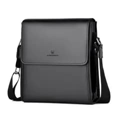 Bolsa de Ombro de Couro Masculina Moda Maleta Transversal