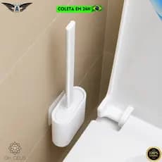 Escova Sanitária Silicone Cola Adesivo Na Parede Limpeza Vaso Privada Banheiro Alta Eficiência
