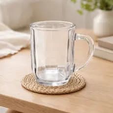 Caneca de Vidro Transparente com Alça 250ml Reforçada para Café Chá Leite Resistente
