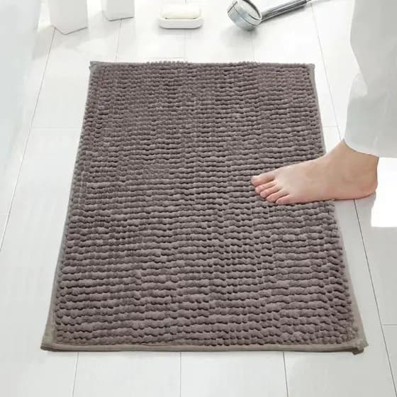 Tapete antiderrapante 60x40 macio poliéster banheiro cozinha multiuso absorvente lavável