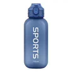 Garrafa de Água 750ml Plástico PP Squeeze Esportiva com Tampa e Trava Anti Vazamento