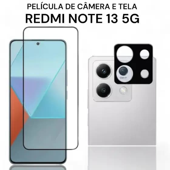 Película de Câmera e Película de Tela Redmi Note 13 5G