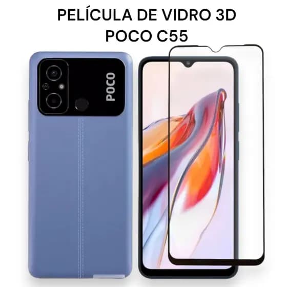 Película de Vidro 3D Para Poco C55