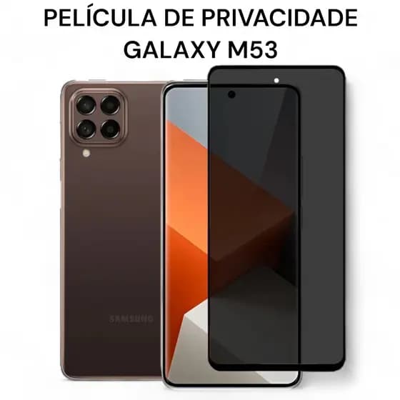 Película de Privacidade de Vidro 3D Para Galaxy M53 5G