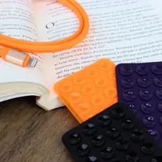 Suporte Das Blogueiras Celular Com Ventosa + Cabo Emborrachado IOS, V8, TIPO-C