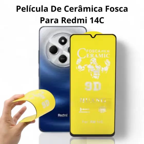 Película de Cerâmica Fosca 9D Para Redmi 14C