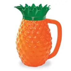 Jarra de Suco em Formato Abacaxi Garrafa Água 1,5 litros Plástico para Geladeira e Cozinha Jarras