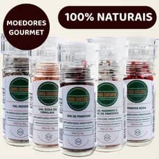 Moedores de Pimenta e Sal 100% Natural | Temperos e Especiarias – Dona Cúrcuma